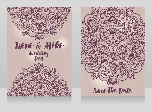 Güzel düğün kartları ile dantel süs