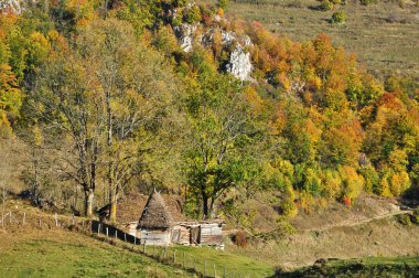 Rustik ahır Dağları