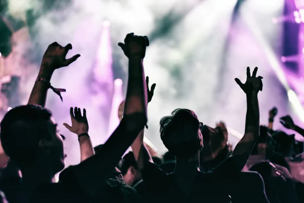 Concert crowd applauding — Stock Photo, Image