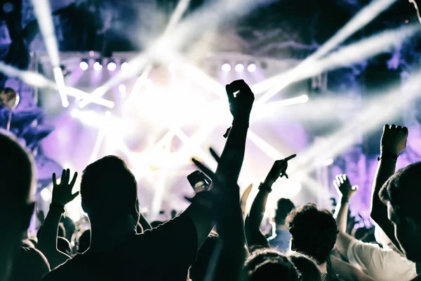 Concert crowd applauding — Stock Photo, Image