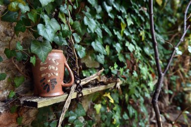 Vintage seramik sürahi seramik terk 