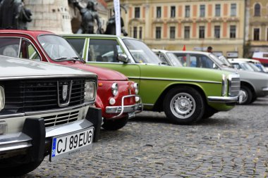 Vintage araba geçit töreni
