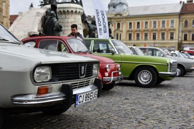 Vintage araba geçit töreni