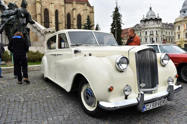 White Austin Princess coche vintage británico — Foto de Stock