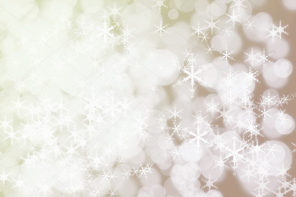 Winter Holiday Snow Background. Christmas Abstract Defocused Bac