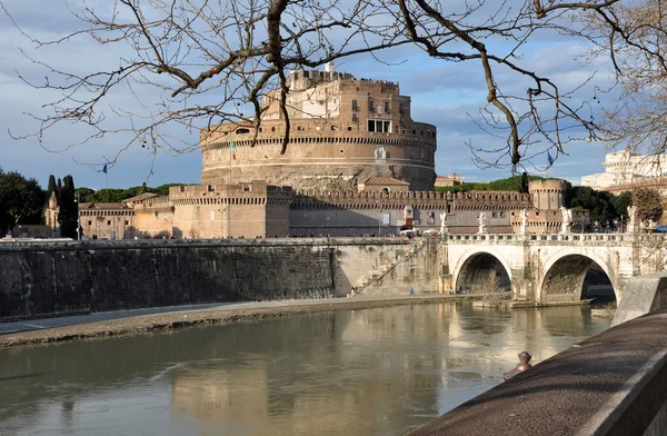 Замок Сан Анджело в Риме, Италия — стоковое фото