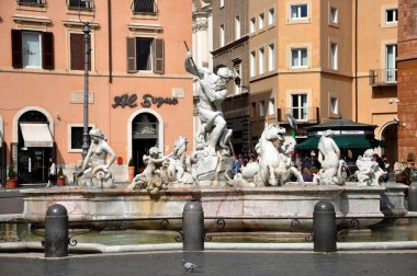 Piazza navona Meydanı. Roma, İtalya