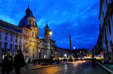 Piazza navona Meydanı. Roma, İtalya