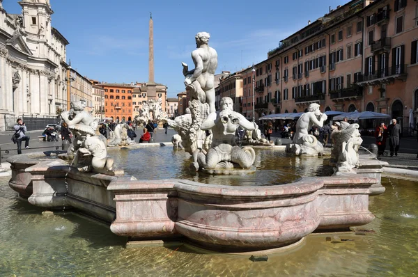 Piazza navona Meydanı. Roma, İtalya