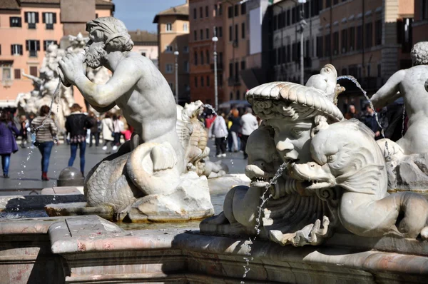 피아 자 나 보 나 광장입니다. 로마, 이탈리아 — 스톡 사진