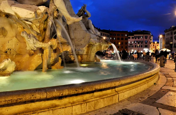Piazza navona plein. Rome, Italië — Stockfoto