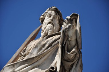 Statue of Saint Paul the Apostle clipart