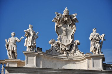 San Pietro Bazilikası Vatikan üzerinde mimari detaylar