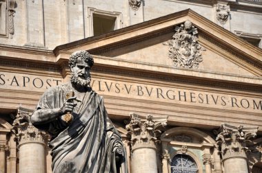 Piazza San Pietro, Vatikan Saint Peter heykeli