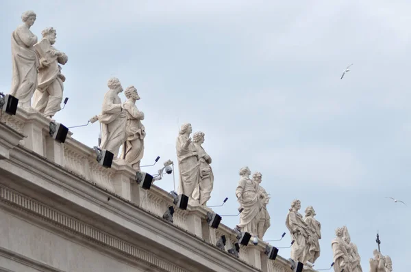 A San Pietro-bazilika, a Vatikán építészeti részletek — Stock Fotó