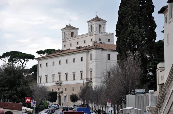 Villa Medici, Borghese gardens. Rome, Italy — Stock Photo, Image