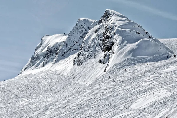알프스에 있는 스키 리조트 — 스톡 사진
