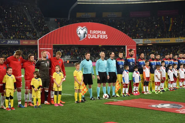 Rumania vs Dinamarca Copa Mundial de la FIFA Calificadores partido —  Fotos de Stock