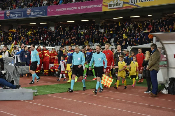 Rumänien vs Danmark Fifa World Cup kval match — Stockfoto