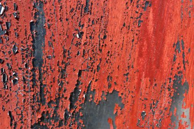 Kırmızı boyalı yıpranmış arka plan