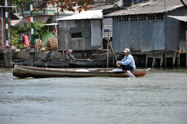 Kulübe, ev Mekong Delta, Vietnam