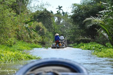Mekong delta cruise bir tekne içinde günlük gezi ile zevk turist