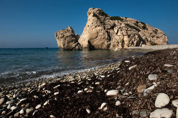 Aphrodite's Rock beach. Petra tou Romiou, Cyprus — Stock Photo, Image