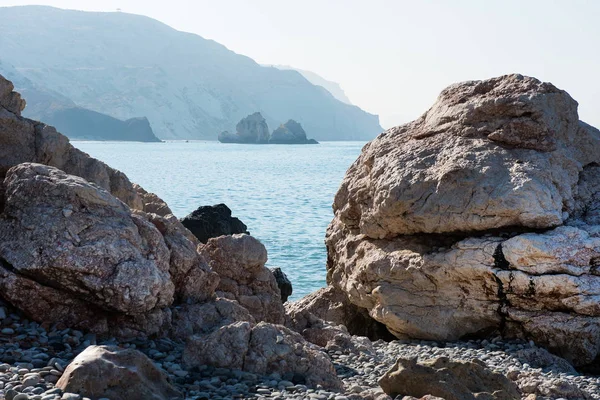 Aphrodite's Rock beach. Petra tou Romiou, Cyprus — Stock Photo, Image