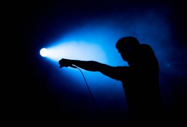 Atari genç isyan bant bir rock konseri