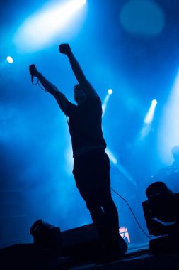 Atari genç isyan bant bir rock konseri