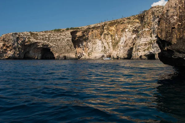 Blue grotto és látott-ból egy hajókiránduláson. Málta — Stock Fotó