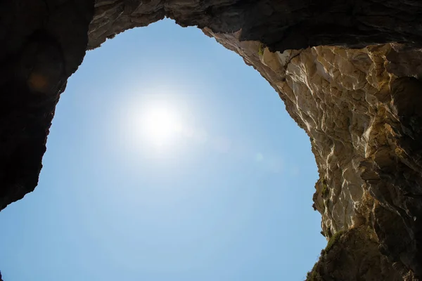 Mořské jeskyně. Modrá jeskyně, Malta — Stock fotografie