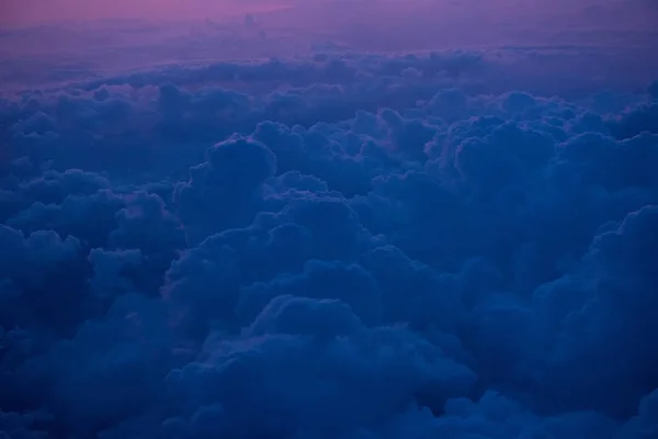 Zachód słońca z samolotu — Zdjęcie stockowe