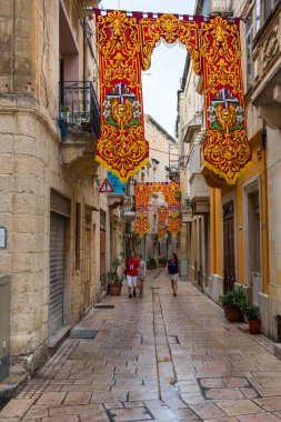 Valletta sokaklarında bir dini bayram sırasında