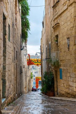 Valletta sokaklarında bir dini bayram sırasında