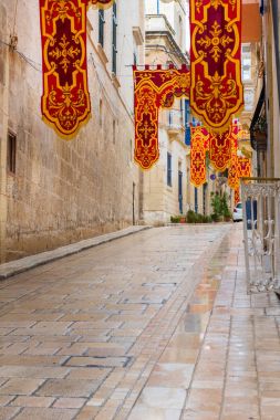 Valletta sokaklarında bir dini bayram sırasında