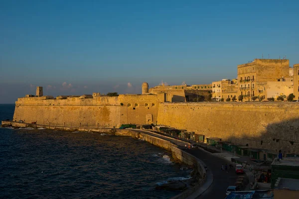 Günbatımı Valletta, Malta — Stok fotoğraf
