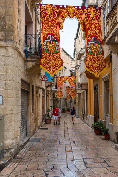 Valletta sokaklarında bir dini bayram sırasında