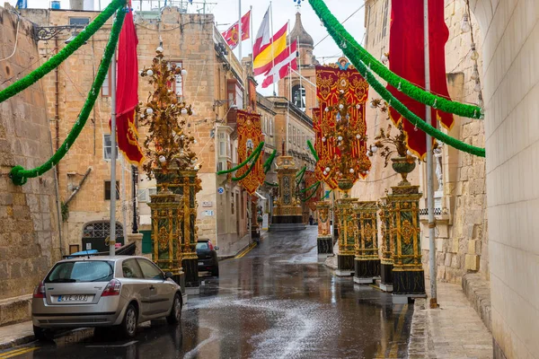 Valletta sokaklarında bir dini bayram sırasında