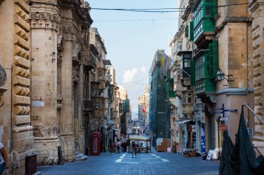 Valletta şehri ziyaret turist