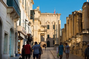 Valletta şehri ziyaret turist