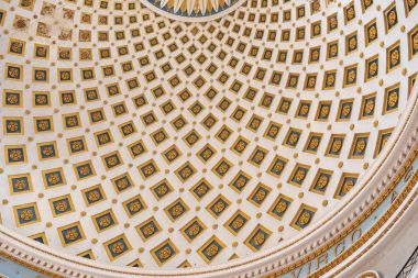 Mosta rotunda kubbe iç. Malta