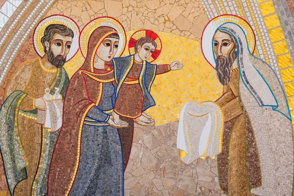 Mosaicos cristianos religiosos en Ta Pinu, Malta —  Fotos de Stock