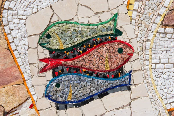 Náboženské křesťanské mozaiky Ta Pinu, Malta — Stock fotografie
