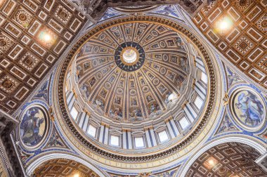 Saint Peter's basilica kubbe kubbe boyalı