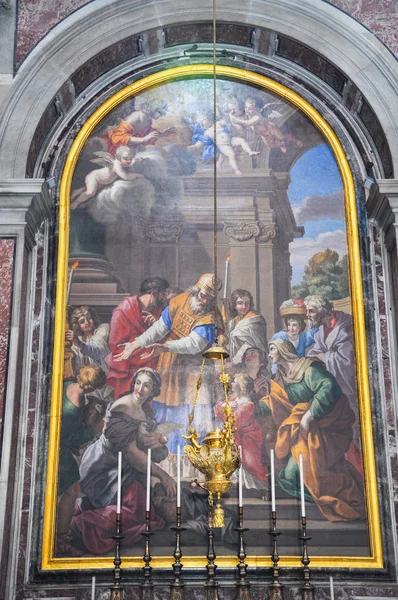 A Szent Péter-bazilika, a Vatikán a reneszánsz festmények — Stock Fotó