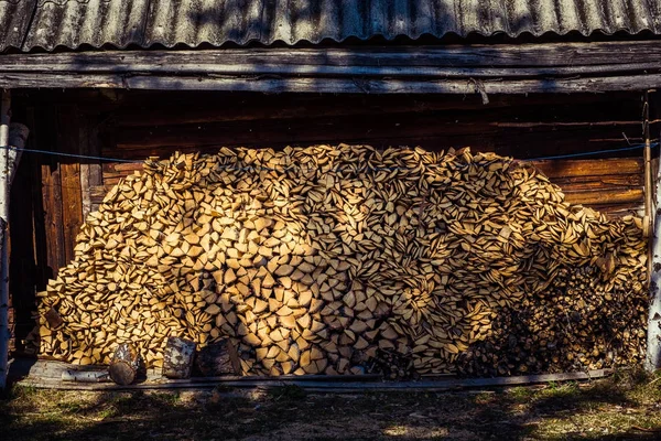 Yakacak odun yığını — Stok fotoğraf