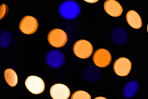 Abstract yellow and blue blurry lights — Stock Photo, Image