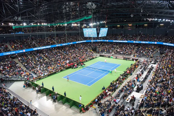 Pista de tenis cubierta — Foto de Stock