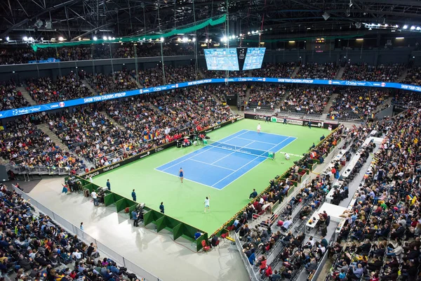 Pista de tenis cubierta — Foto de Stock